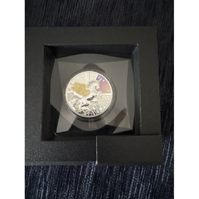Niue $1 Winged Unicorn - silver proof 
