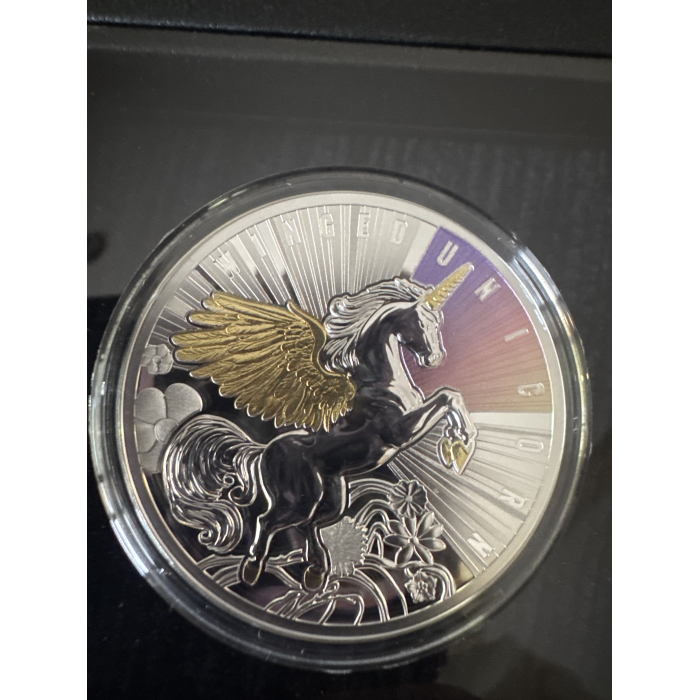 Niue $1 Winged Unicorn - silver proof 