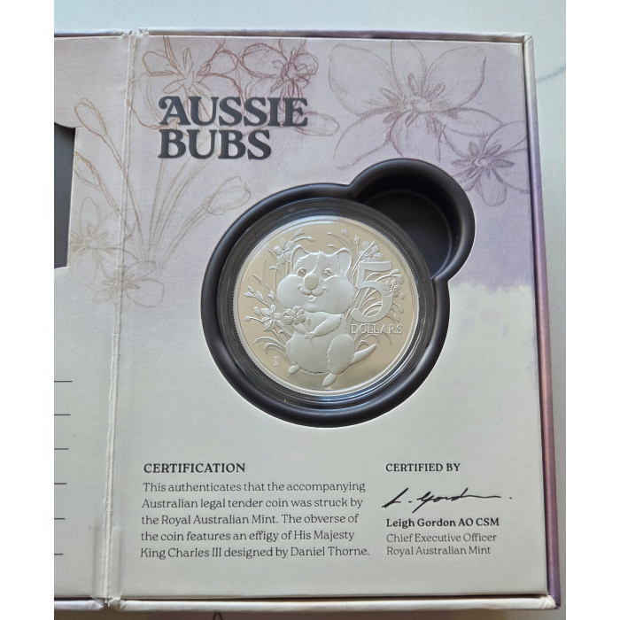 $5 2025 Baby Coin - Aussie Bubs 1oz Silver Proof