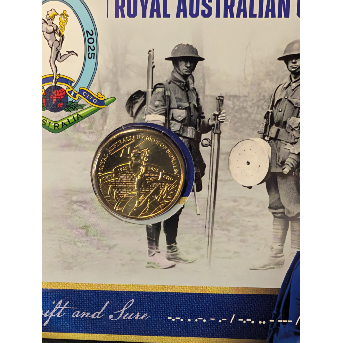 2025 $1 Privy Mark PNC 100 Years of Royal Australian Corps of Signals