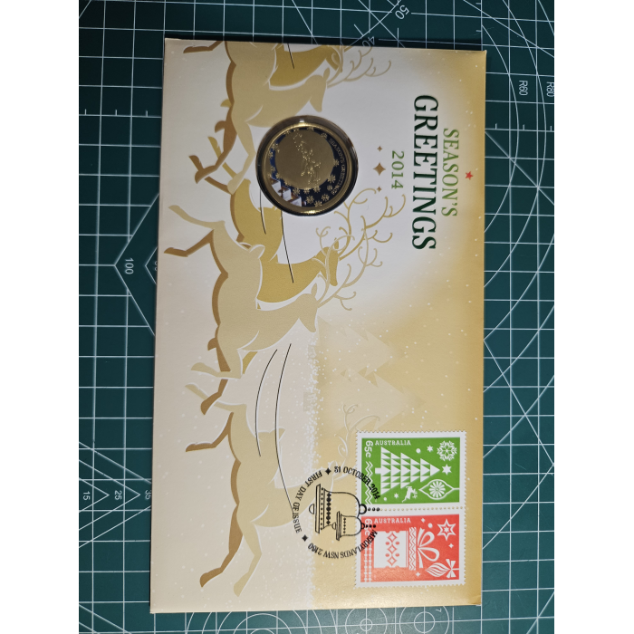 Lot of 5 early Christmas pncs, merry Christmas, festive, celebrate 