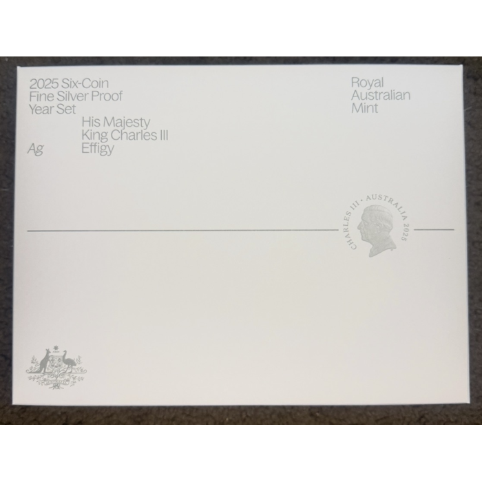 2025 Australia 6-Coin Fine Silver Proof Year Set – King Charles III Effigy (RAM)