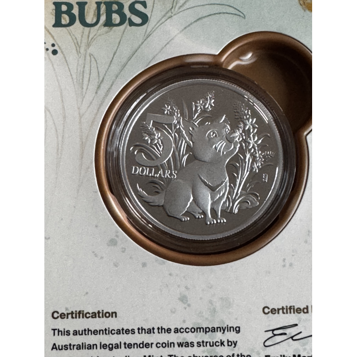 3 x 1oz coins 2024, 2025 and 2026 $5 Silver Proof Baby Coins