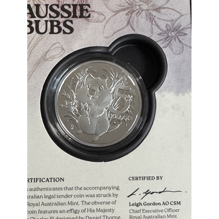 3 x 1oz coins 2024, 2025 and 2026 $5 Silver Proof Baby Coins