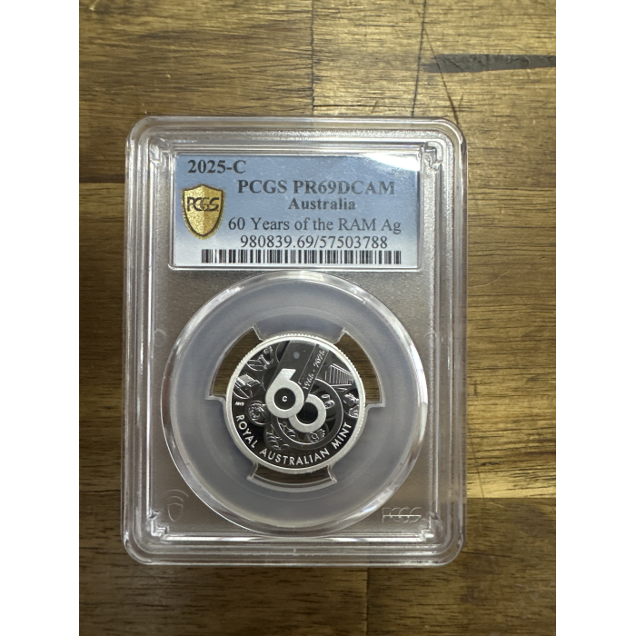 2025 (c) - PR69 - 60 Years of the RAM - Silver Proof