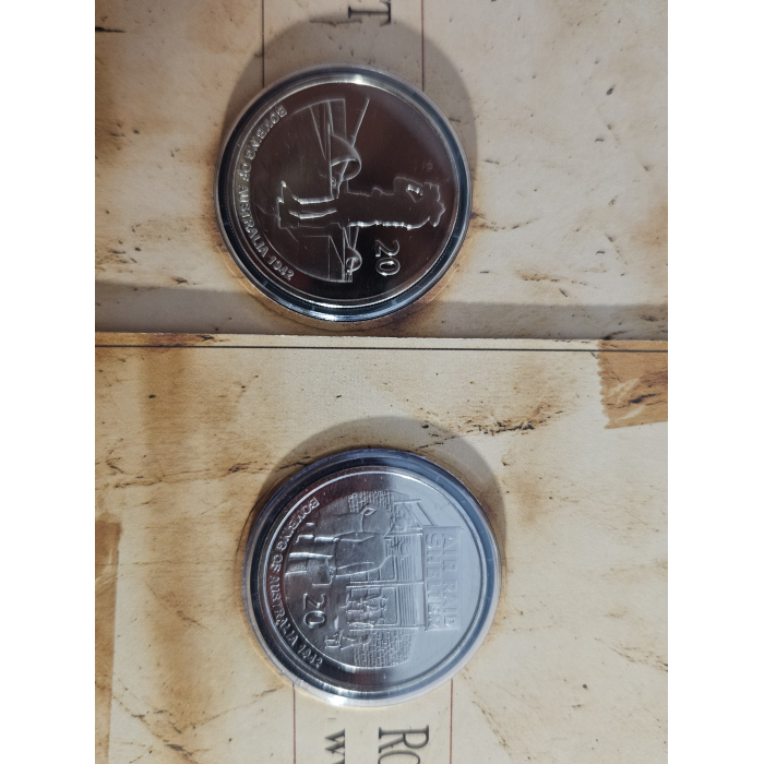 Shores under siege, Carded coins RAM 50, 20 cent