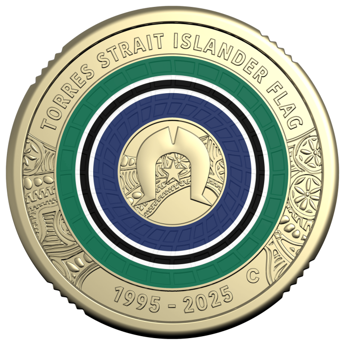 2025 $2 30 Years of the Torres Strait Islander Flag C Mint Mark Carded Coin