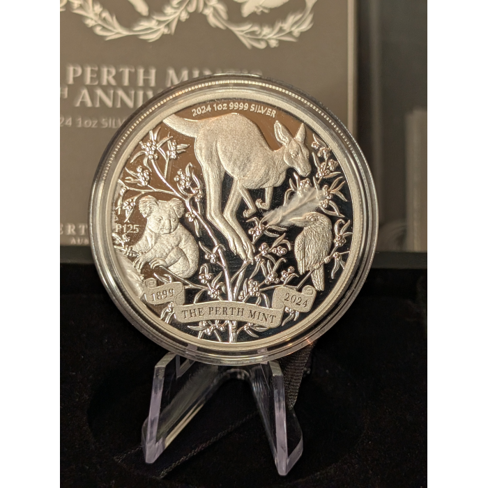 2024 Perth Mint 125th Anniversary 1oz Silver Proof Coin - King Charles Effigy