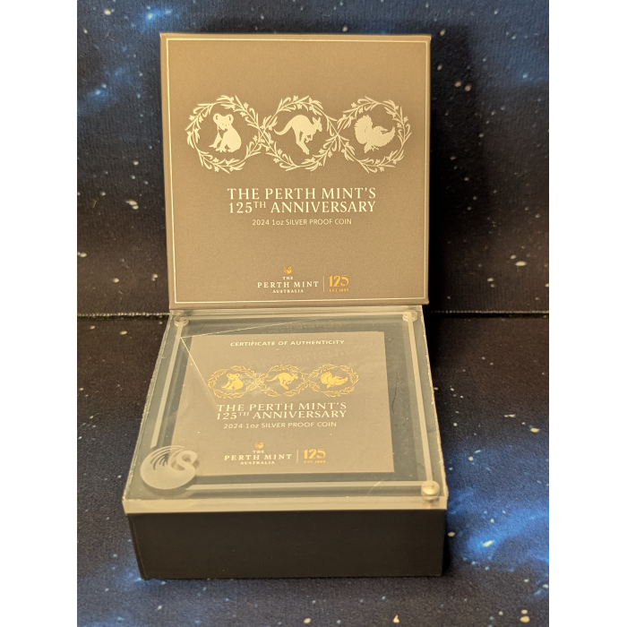 2024 Perth Mint 125th Anniversary 1oz Silver Proof Coin - King Charles Effigy