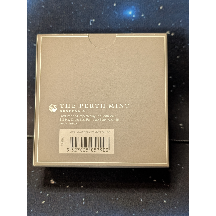 2024 Perth Mint 125th Anniversary 1oz Silver Proof Coin - King Charles Effigy