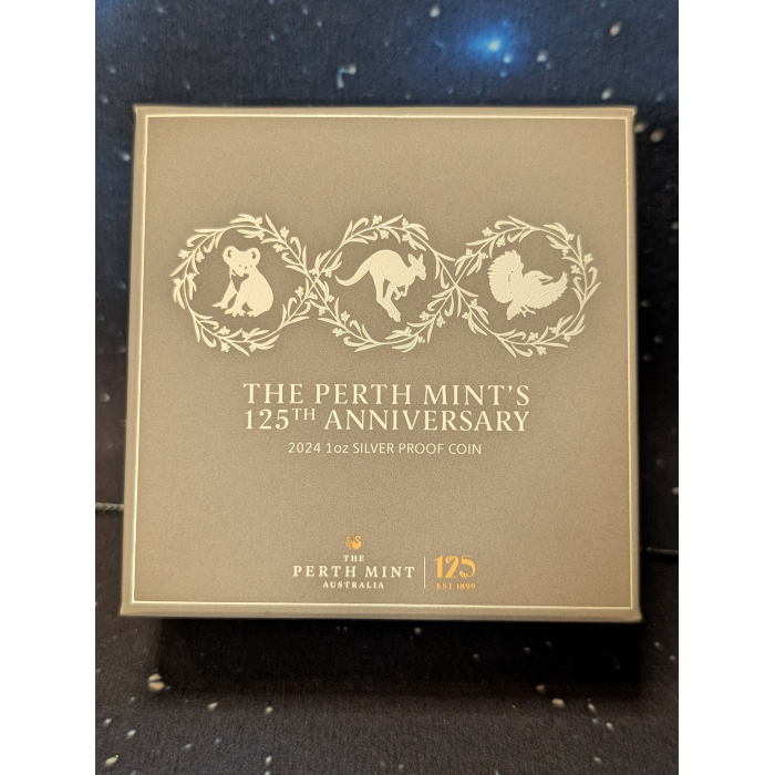 2024 Perth Mint 125th Anniversary 1oz Silver Proof Coin - King Charles Effigy