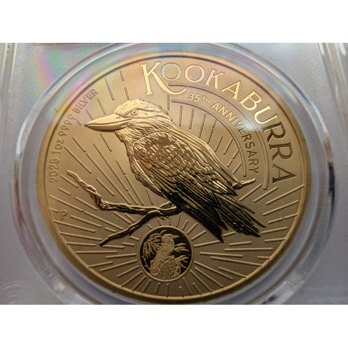 2025 1oz Silver Gold-Plated PCGS Sydney Money Expo ANDA Kookaburra 35th Ann PR70
