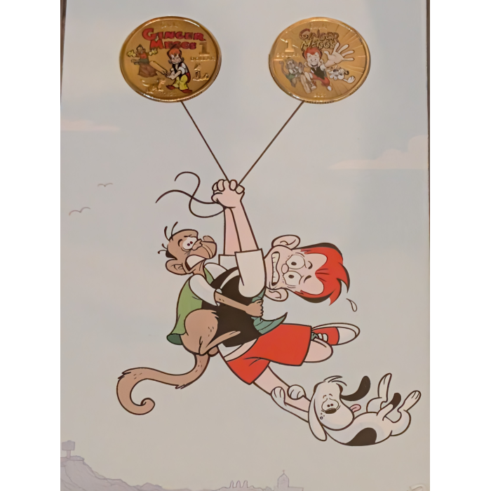 2021 - 100th anniversary of Ginger MEGGS - Coloured $1  - 2 coin set RAM issue