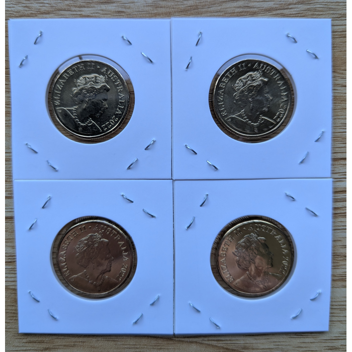 4 Coin Set 2022  Aust Dinosaurs $1.00 Coins UNC