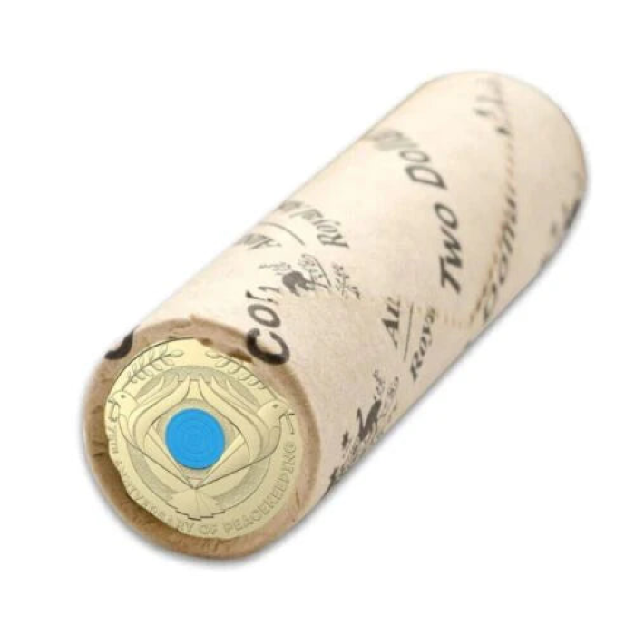 2022 75th Anniversary Of Peacekeeping $2 RAM ROLL - Includes Protective Tube & S