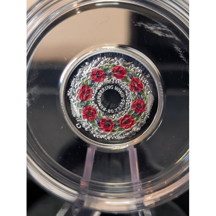 2025 $2 'C' Coloured Fine Silver Proof Coin 80th Anniversary WWII -