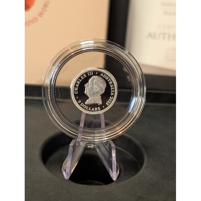 2025 $2 'C' Coloured Fine Silver Proof Coin 80th Anniversary WWII -