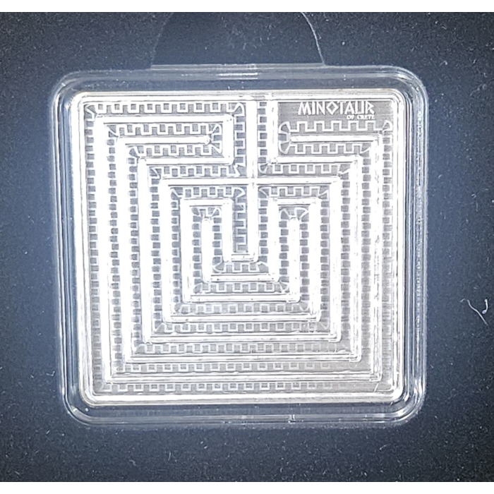 2021 PAMP Minotaur Labyrinth of Crete 1.5oz silver maze coin 