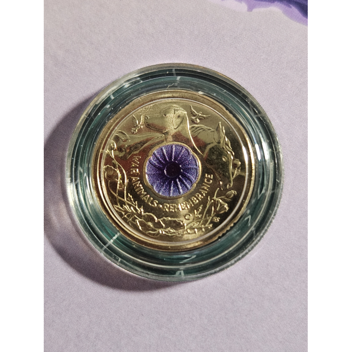 War animals $2 carded coin