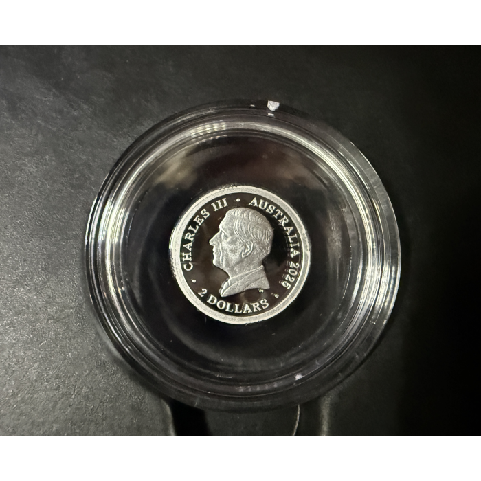 2025 80th Anniversary of WWII $2 Mintmark Fine Silver Proof Coin – Poppy Wreath 