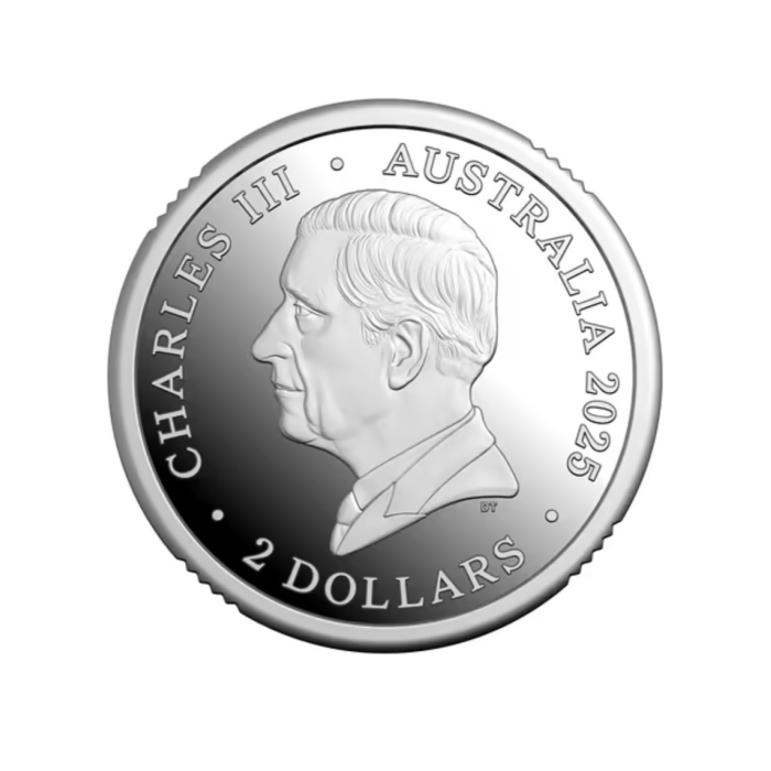 2025 80th Anniversary of WWII $2 Mintmark Fine Silver Proof Coin – Poppy Wreath 