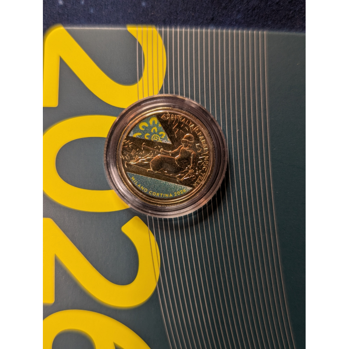 2 Coin Set AUSTRALIA 2026 $1 WINTER OLYMPICS & PARALYMPIC COINS COLOUR UNC COINS