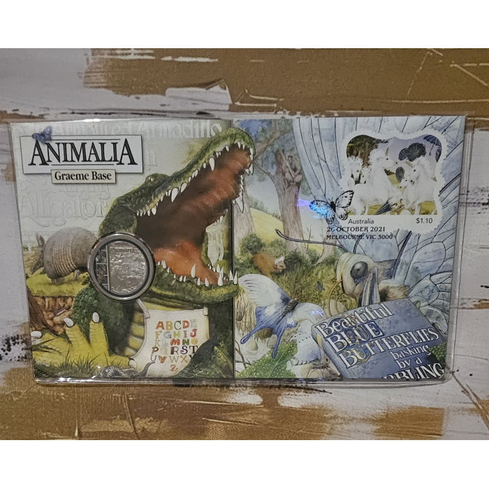 2021 PNC ANIMALIA -WITH COLOURED Uncirculated 20 CENT COIN
