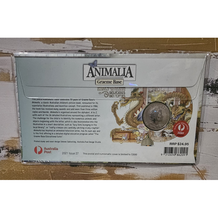 2021 PNC ANIMALIA -WITH COLOURED Uncirculated 20 CENT COIN