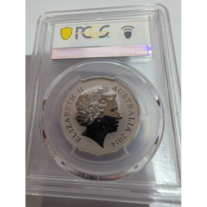 2014 Year of the Horse Ag Frosted Uncirculated PCGS MS70 50c SILVER