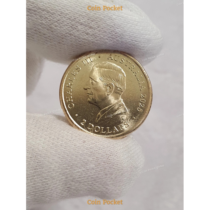 Remembering WWII 80 Years Wreath Remembrance Red Poppy Two Dollar $2 Coin - UNC