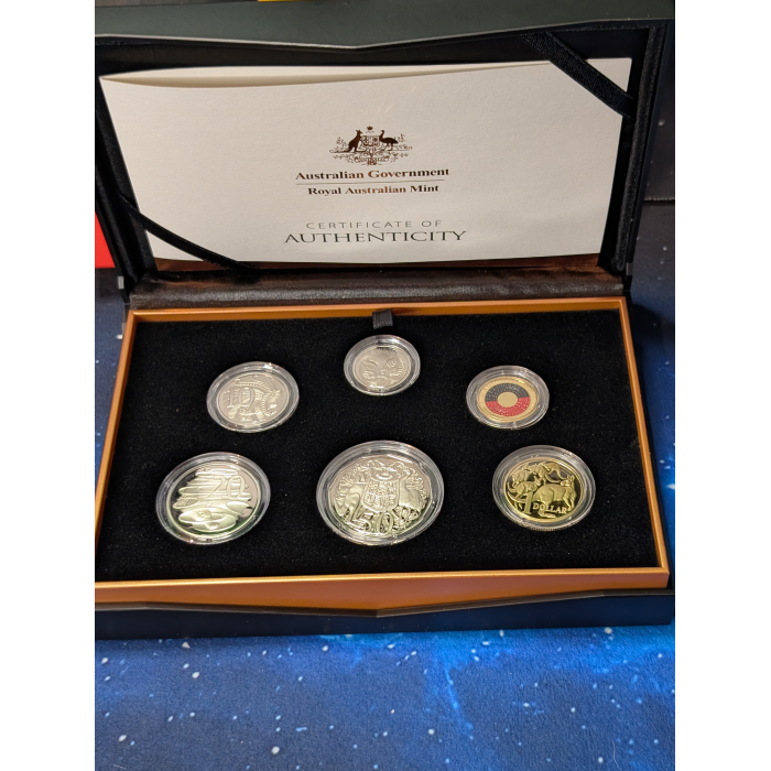 2021 Australia One Flag, Many Nations Six Coin Proof Set RAM