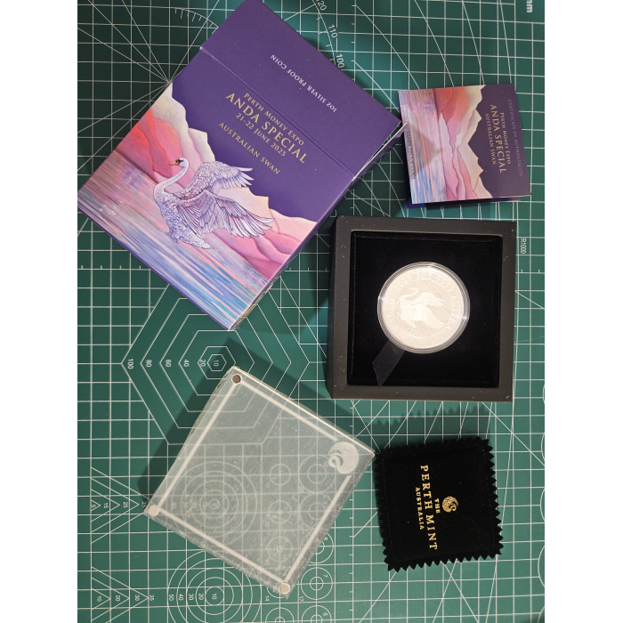 2025 ANDA special 1oz proof swan 
