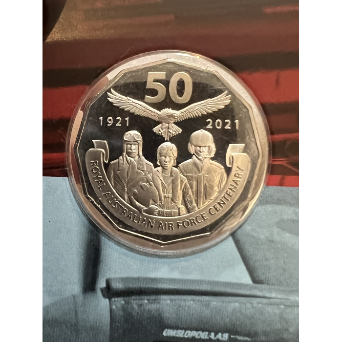Rare Royal Australian Air Force centennial 2021 fifty cent coin