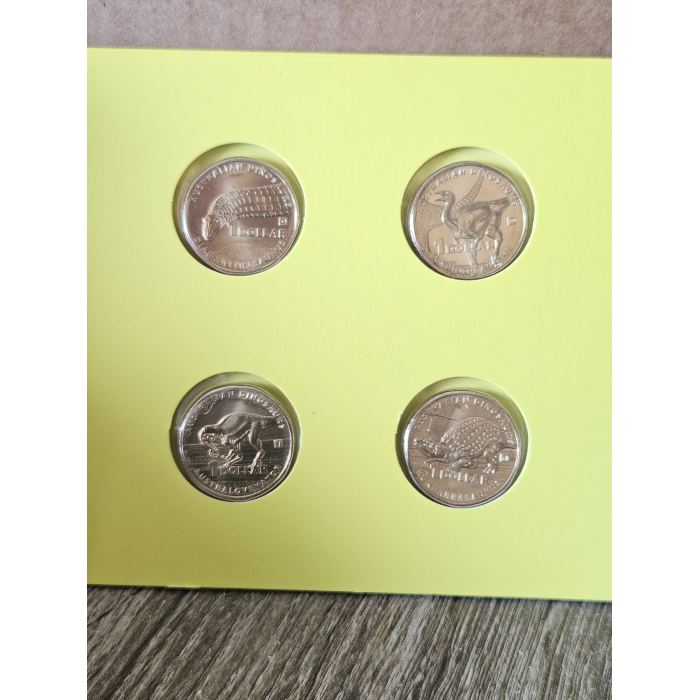 2022 Australian Dinosaurs 4 coin Privy Mark set 