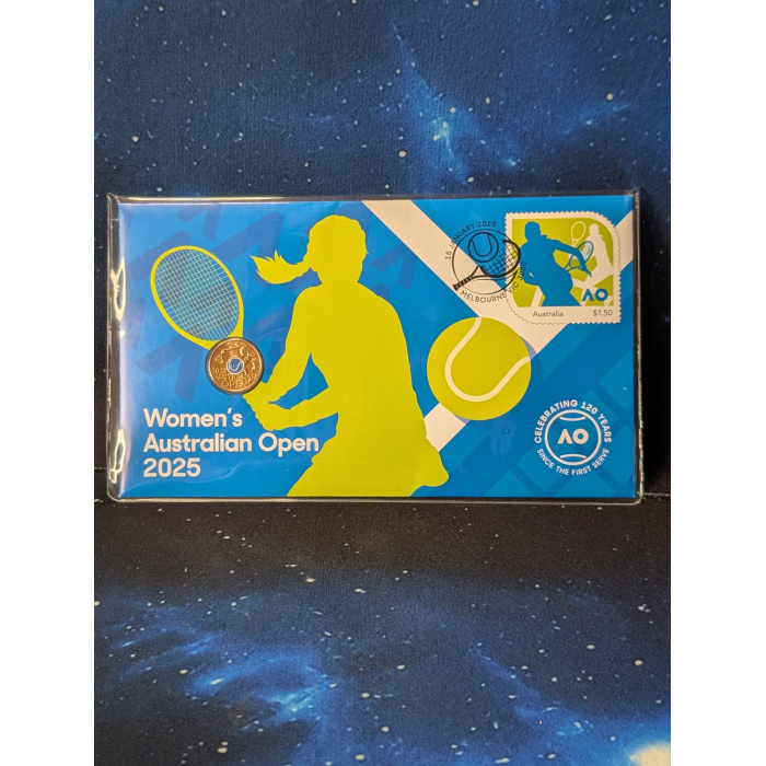 Australian Open Women's Postal Numismatic Cover (PNC) Uncirculated $2 Coin