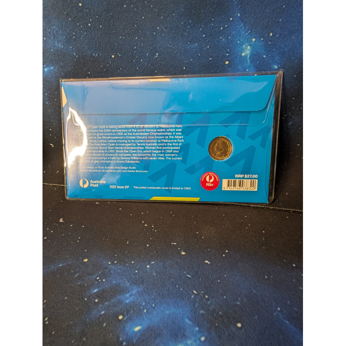 Australian Open Women's Postal Numismatic Cover (PNC) Uncirculated $2 Coin