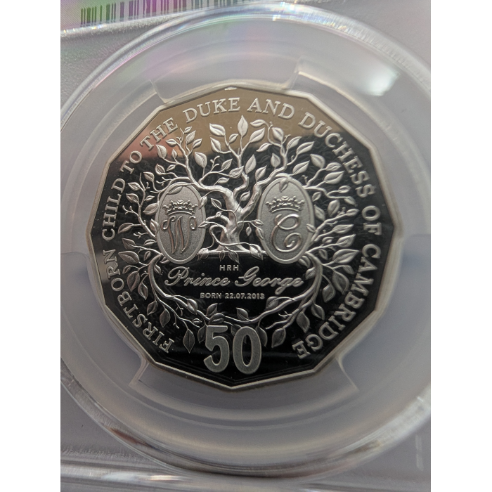 2013 50c Silver Birth of Prince George Ag PCGS PR70  