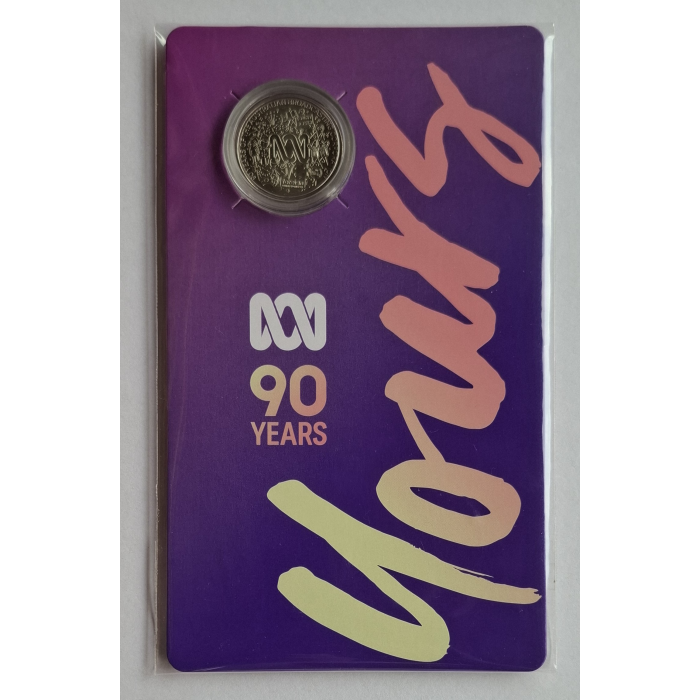 2022 20c 90 Years of The ABC carded coin
