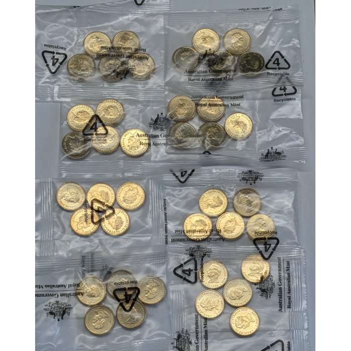 2019-25 $2 (8) Five Coin RAM Sachets - Emergency Services & War/Remembrance Mix