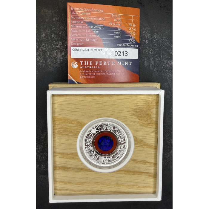 2026 Wonders of Australia – The Outback 1oz Silver Proof Opal Coin