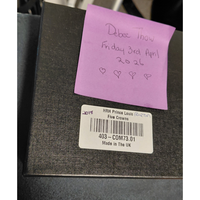 This ones for "Royal collectors"  HRH Prince Louis (birth)