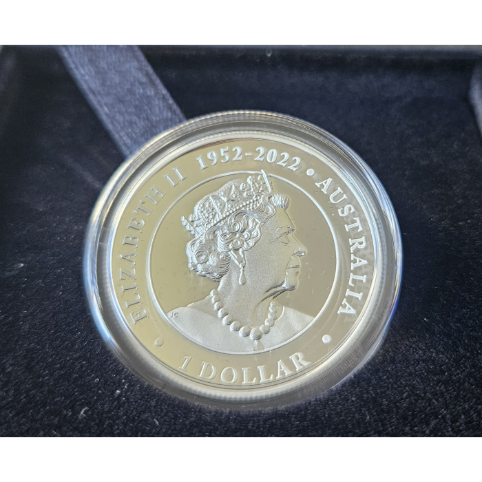 2023 1 Oz Silver High Relief Coloured Kanagaroo Coin - Mintage: 5000