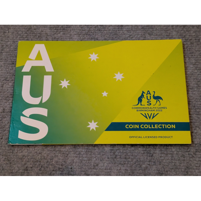 2022 COIN SET 'AUS' COMMONWEALTH GAMES TEAM  FOLDER COLLECTION