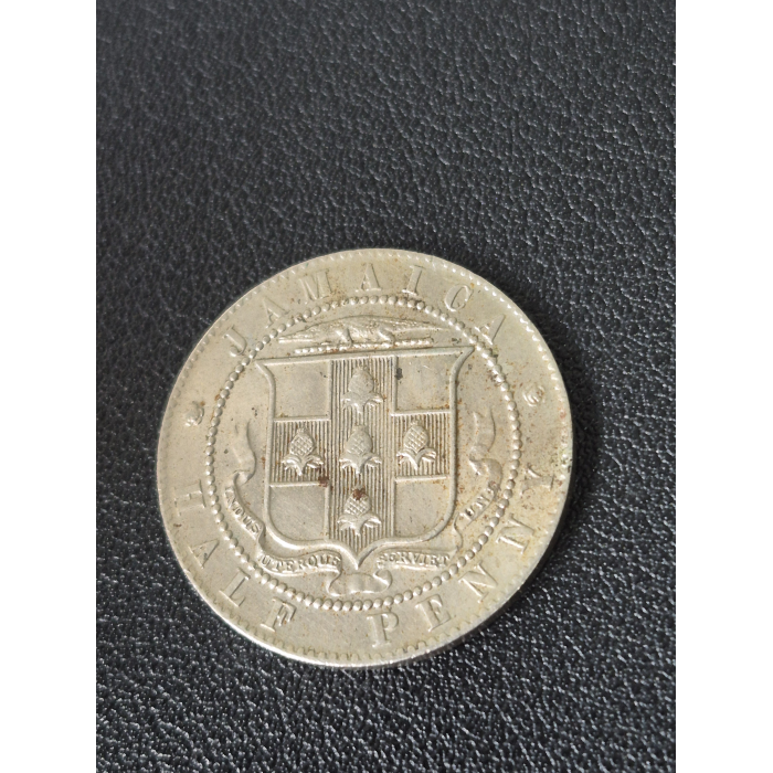 1916 H HALF PENNY JAMAICA 