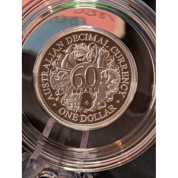 2026 $1 60TH ANNIVERSARY OF DECIMAL CURRENCY 'C' MINTMARK SILVER PROOF