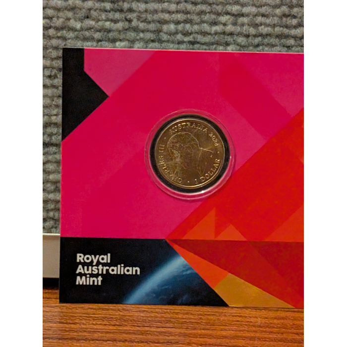 2024 $1 COIN x 1 - *OUT OF THIS WORLD* - *C MINT MARK* -*KING CHARLES* - UNC