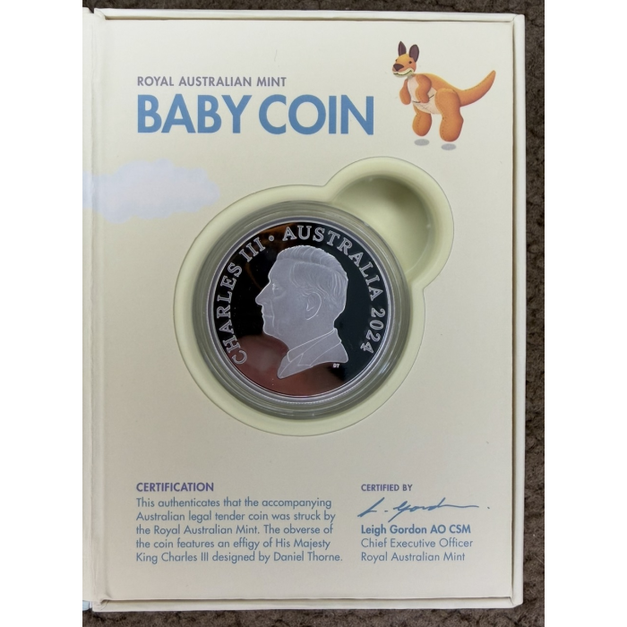 2024 $5 Baby Coin 1oz Silver Proof – Royal Australian Mint 