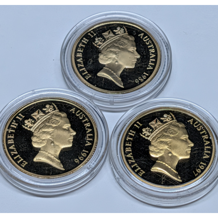 1986 to 1997 (Three) $1 Commemorative Proof Coin(s) - Bundle