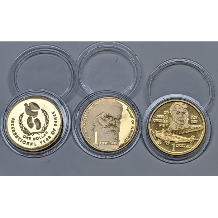 1986 to 1997 (Three) $1 Commemorative Proof Coin(s) - Bundle