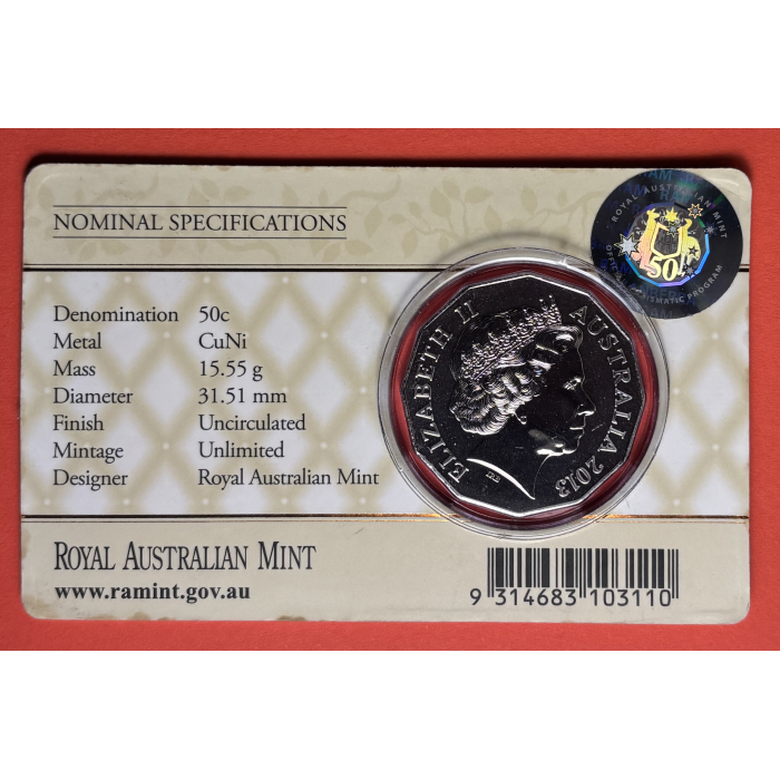 2013  First Born Uncirculated 50c Coin